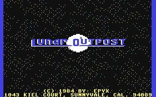 C64 GameBase Lunar_Outpost Epyx 1984