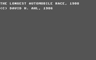 C64 GameBase Longest_Automobile_Race,_The Microsoft_Press 1986