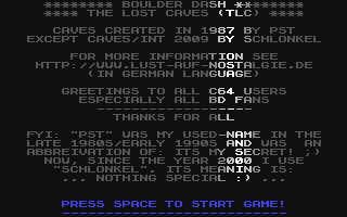 C64 GameBase Lost_Caves_01,_The (Not_Published) 2009