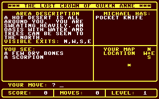 C64 GameBase Lost_Crown_of_Queen_Anne,_The Loadstar/Softdisk_Publishing,_Inc. 1988