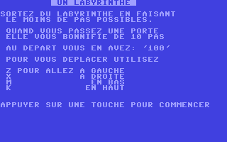 C64 GameBase Labyrinthe,_Un Tilt-micro-jeux/Editions_Mondiales_S.A. 1987