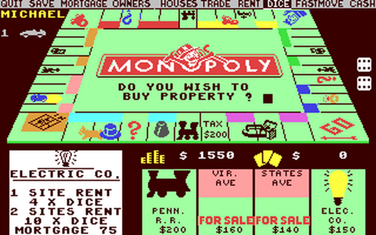 C64 GameBase Monopoly_Deluxe Mastertronic 1988