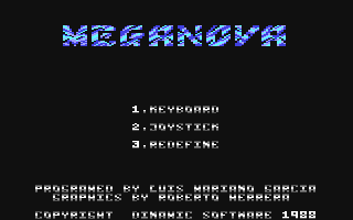 C64 GameBase Meganova_-_The_Weapon Alternative_Software/Dinamic_Software 1988