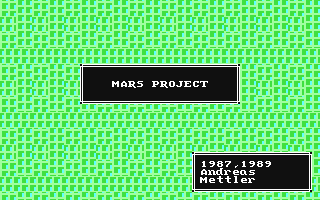 C64 GameBase Mars_Project,_Das 1989