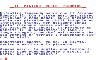C64 GameBase Mistero_della_Piramide,_Il Gruppo_Editoriale_Jackson 1984