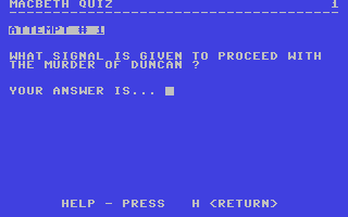 C64 GameBase Macbeth_Quiz Commodore_Educational_Software 1983