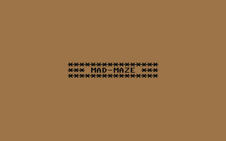 C64 GameBase Mad_Maze PCW_(Popular_Computing_Weekly)/Sunshine_Publications_Ltd. 1984