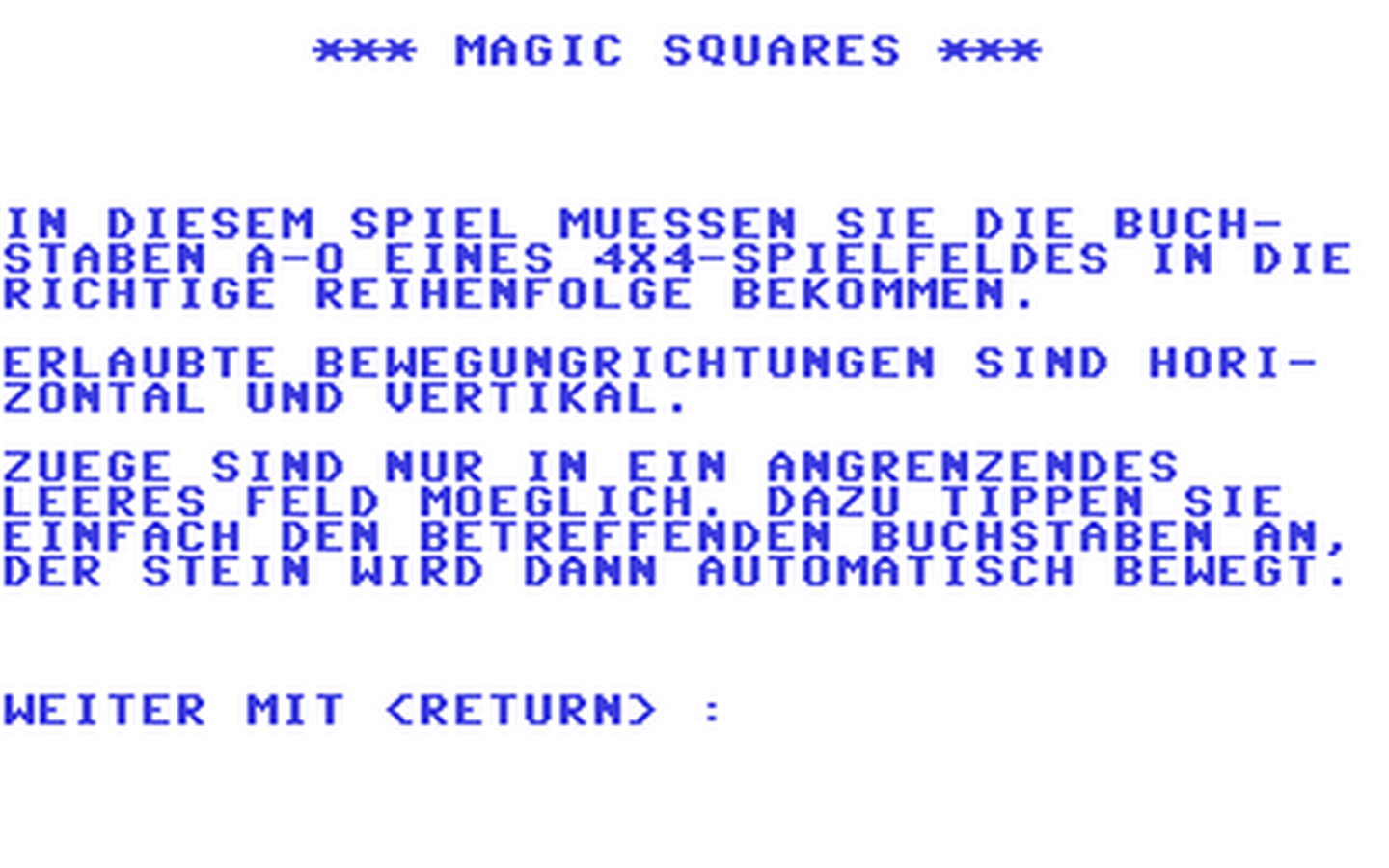 C64 GameBase Magic_Squares