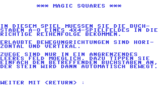 C64 GameBase Magic_Squares