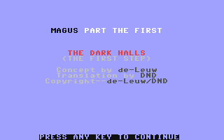 C64 GameBase Magus DND_Software 1988