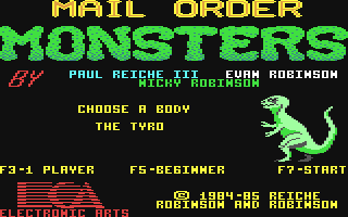 C64 GameBase Mail_Order_Monsters Electronic_Arts 1985