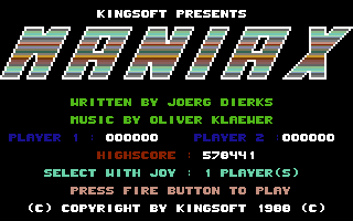 C64 GameBase Maniax Kingsoft 1988