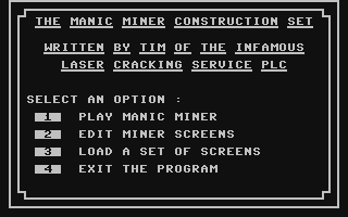 C64 GameBase Manic_Miner_Construction_Set (Not_Published)