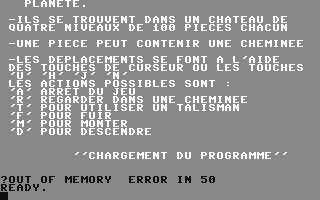 C64 GameBase Manoir_II Hebdogiciel 1987