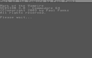C64 GameBase Mark_of_the_Vampire (Public_Domain) 2003
