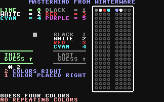 C64 GameBase MasterMind (Public_Domain) 1985