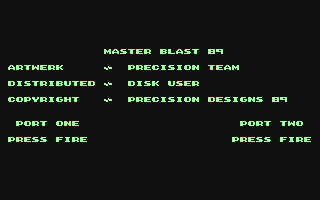 C64 GameBase Master_Blast_89 Disk_User 1989