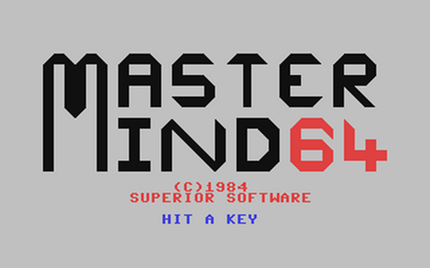 C64 GameBase Master_Mind_64 Superior_Software_Ltd. 1984