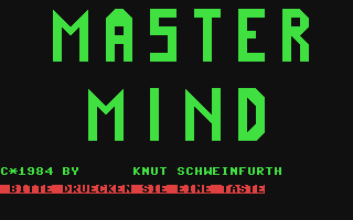 C64 GameBase Master_Mind S+S_Soft_Vertriebs_GmbH 1984