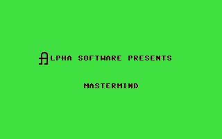 C64 GameBase Mastermind Alpha_Software_Ltd. 1986
