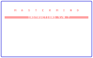 C64 GameBase Mastermind