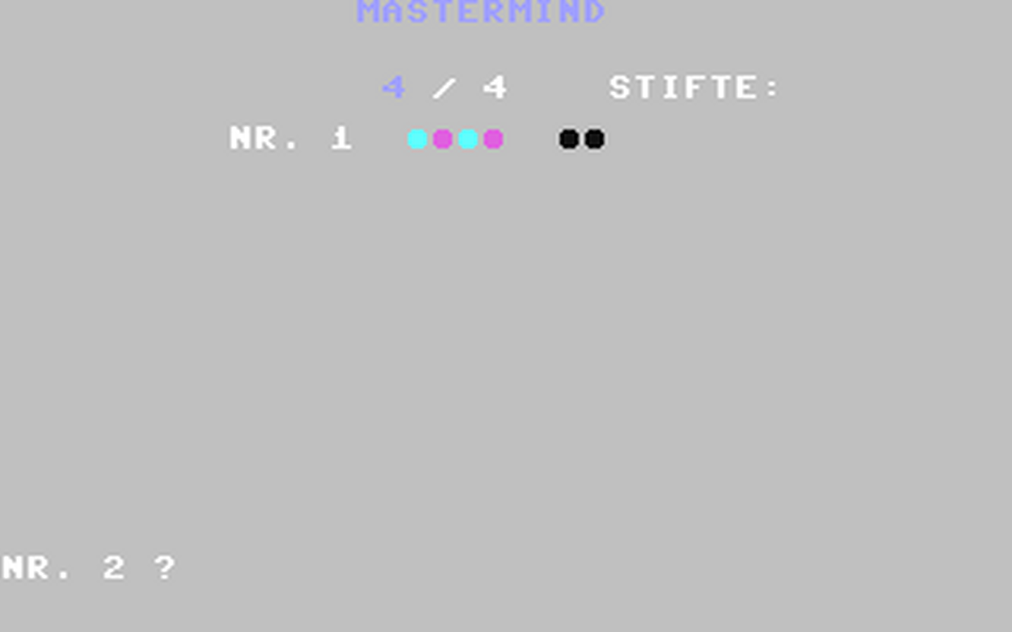 C64 GameBase Mastermind SYBEX_Verlag 1984