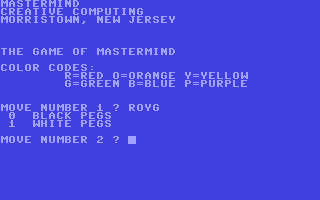 C64 GameBase Mastermind Creative_Computing 1979