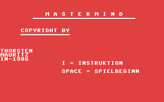 C64 GameBase Mastermind 1986