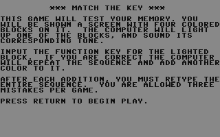 C64 GameBase Match_the_Key Datamost,_Inc. 1984