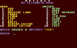 C64 GameBase Matches Loadstar/Softdisk_Publishing,_Inc. 1987