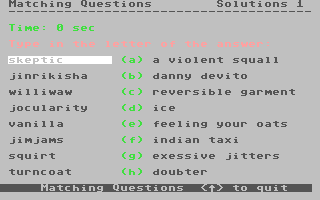 C64 GameBase Matching_Questions