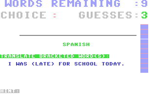 C64 GameBase Matchmaker_-_Spanish_Vocabulary_Skills American_Educational_Computer_(AEC) 1983