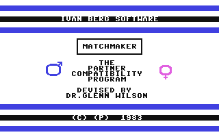 C64 GameBase Matchmaker Ivan_Berg_Software_Ltd. 1983