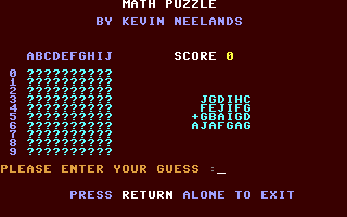 C64 GameBase Math_Puzzle Loadstar/Softdisk_Publishing,_Inc. 1987