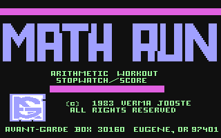 C64 GameBase Math_Run Avant-Garde_Publishing_Corporation 1985