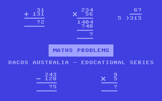 C64 GameBase Maths_Problems Dacos_Australia