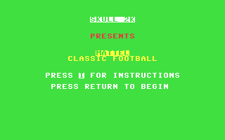 C64 GameBase Mattel_Classic_Football (Public_Domain) 2000