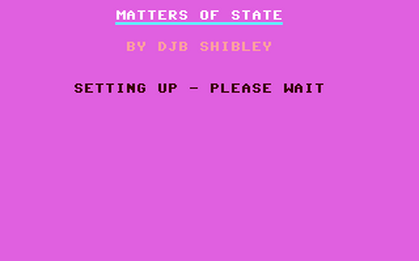 C64 GameBase Matters_of_State Loadstar/Softalk_Production 1985