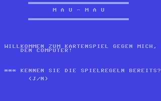 C64 GameBase Mau-Mau