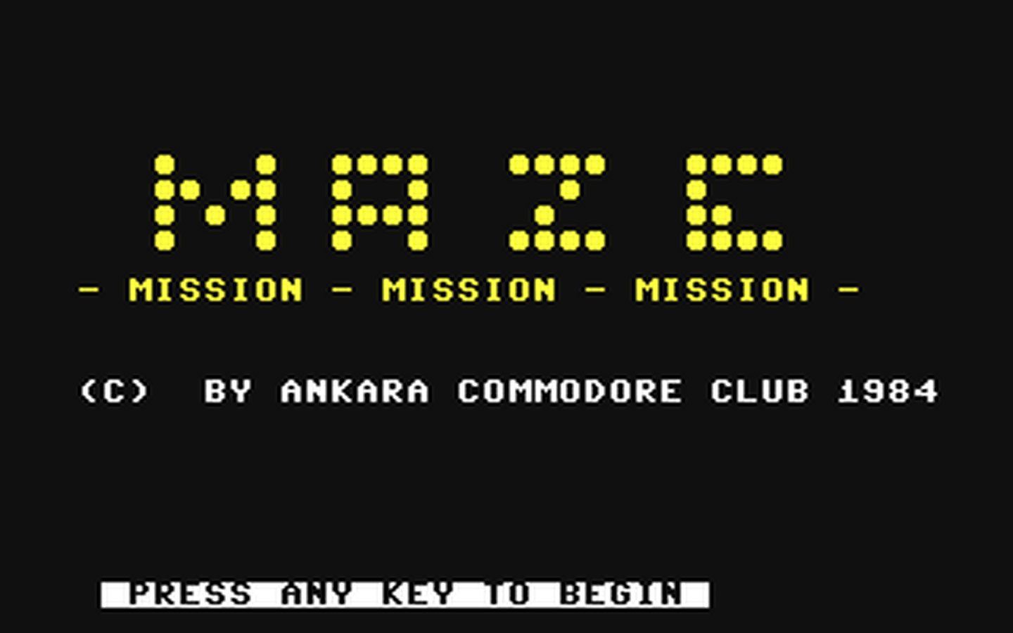 C64 GameBase Maze-Mission Markt_&_Technik 1984