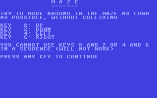 C64 GameBase Maze Elcomp_Publishing,_Inc./Ing._W._Hofacker_GmbH 1984
