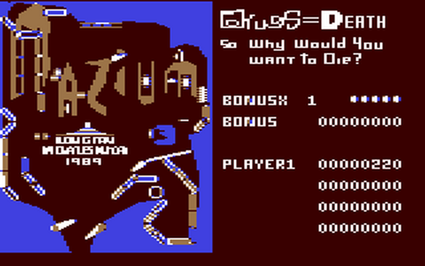 C64 GameBase Mazium_III_-_Drugs=Death (Created_with_PCS) 1990