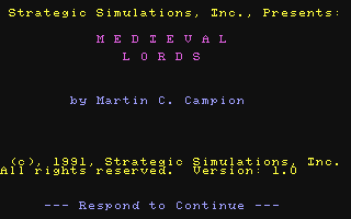 C64 GameBase Medieval_Lords SSI_(Strategic_Simulations,_Inc.) 1991