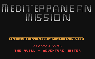 C64 GameBase Mediterranean_Mission 1987