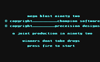 C64 GameBase Mega_Blast_92 Champion_Software 1992