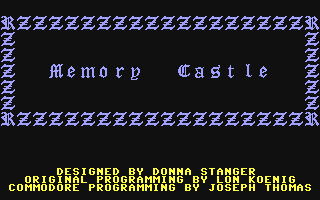 C64 GameBase Memory_Castle Sunburst_Communications 1984