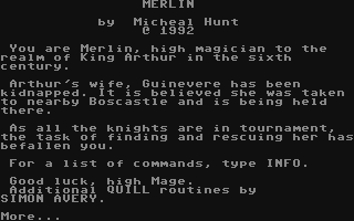 C64 GameBase Merlin The_Adventure_Workshop 1992