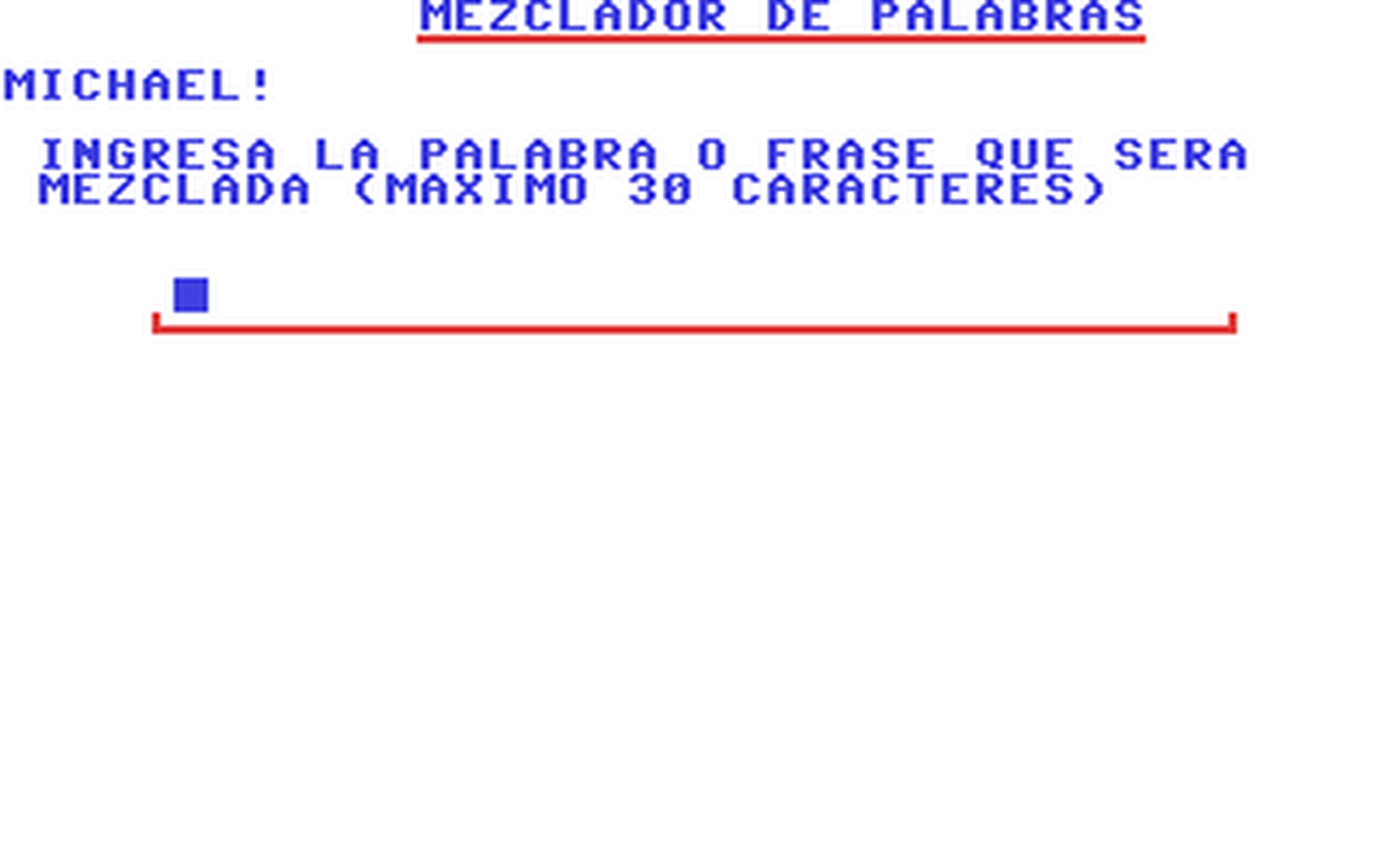 C64 GameBase Mezclador_de_Palabras Proedi_Editorial_S.A./Drean_Commodore 1986