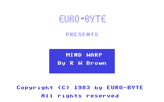C64 GameBase Mind_Warp Euro-Byte_Ltd. 1983