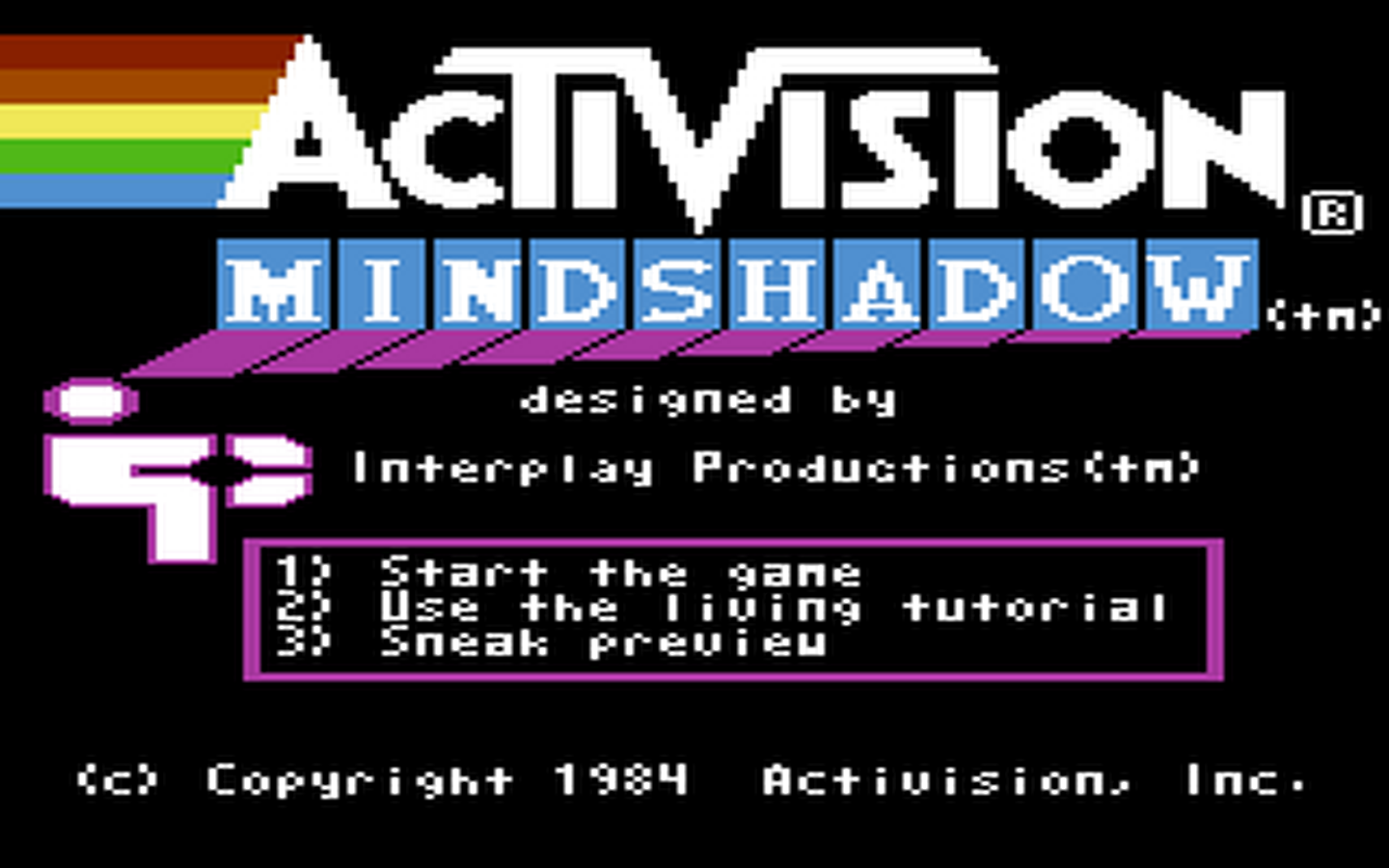 C64 GameBase Mindshadow Activision 1985